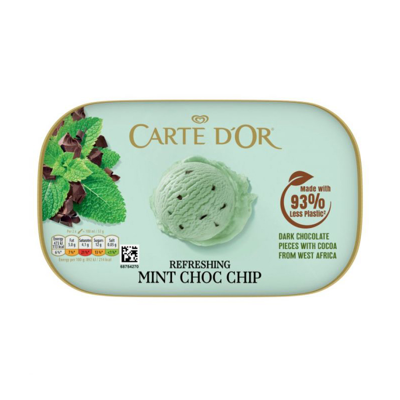 Carte D Or Mint Choc Chip RFA Ice Cream 900ml