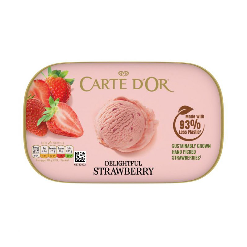 Carte D Or Strawberry Ice Cream 900ml