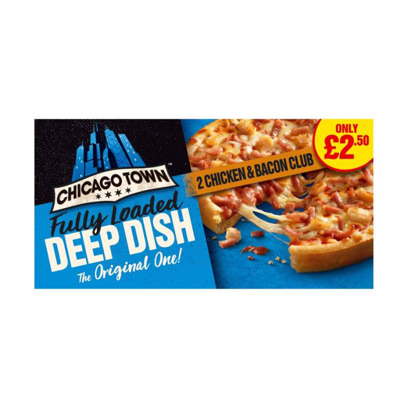 Chicago Town Deep Dish Chicken & Bacon Club 312g PM £2.50