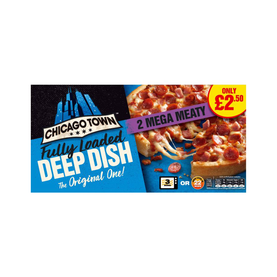 Chicago Town Deep Dish Mega Meaty 314g PM £2.50