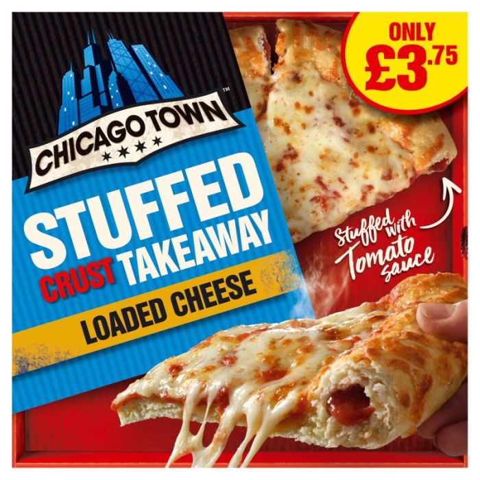 Chicago Town Stuffed Crust Takeaway Cheese 480g PM £3.75