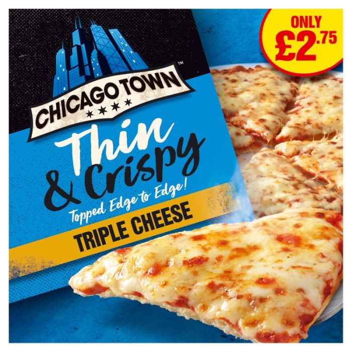 Chicago Town Thin & Crispy Cheese 305g PM £2.75