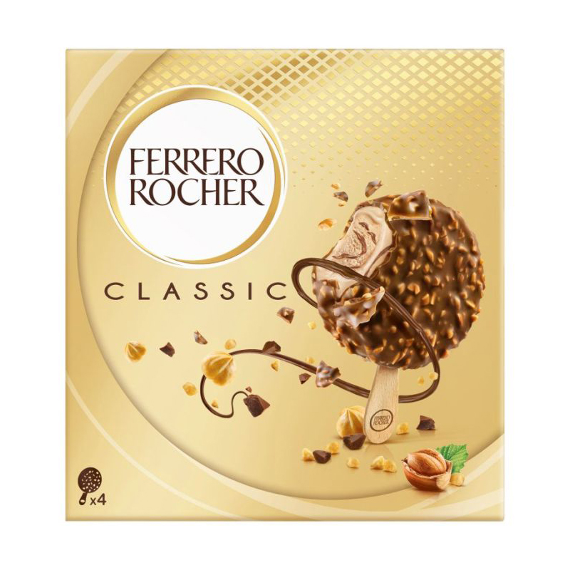 Ferrero Rocher Hazlenut Ice Cream 4pk