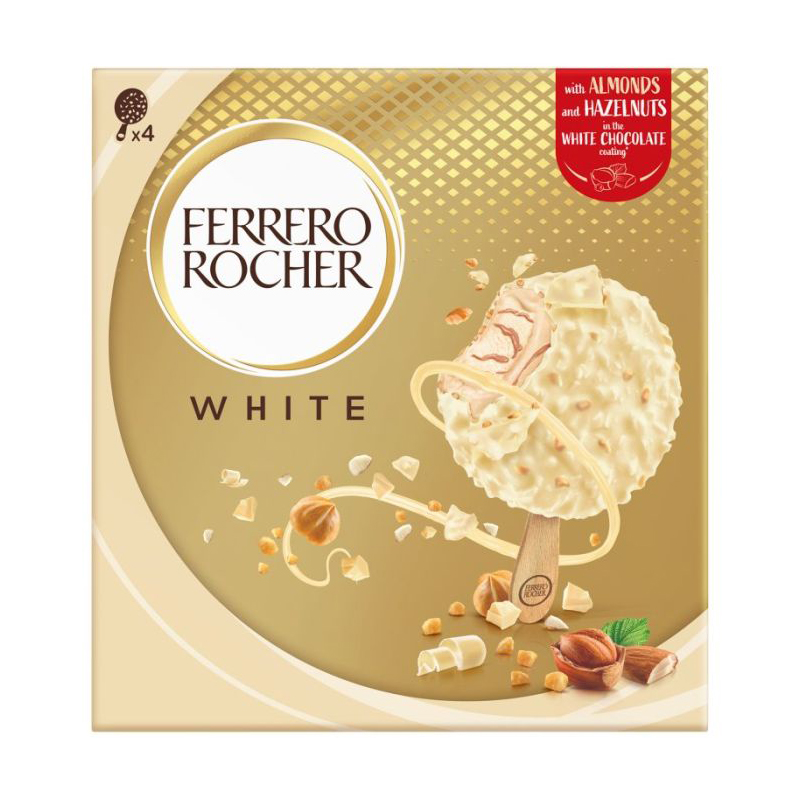 Ferrero Rocher White Ice Cream 4pk