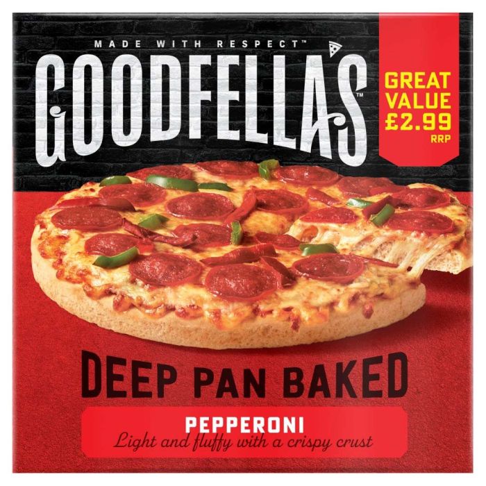 Goodfellas Deep Pan Pepperoni Pizza 411g PM £2.99