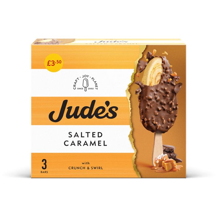 Judes Salted Caramel Stickbars 3pk PM £3.50