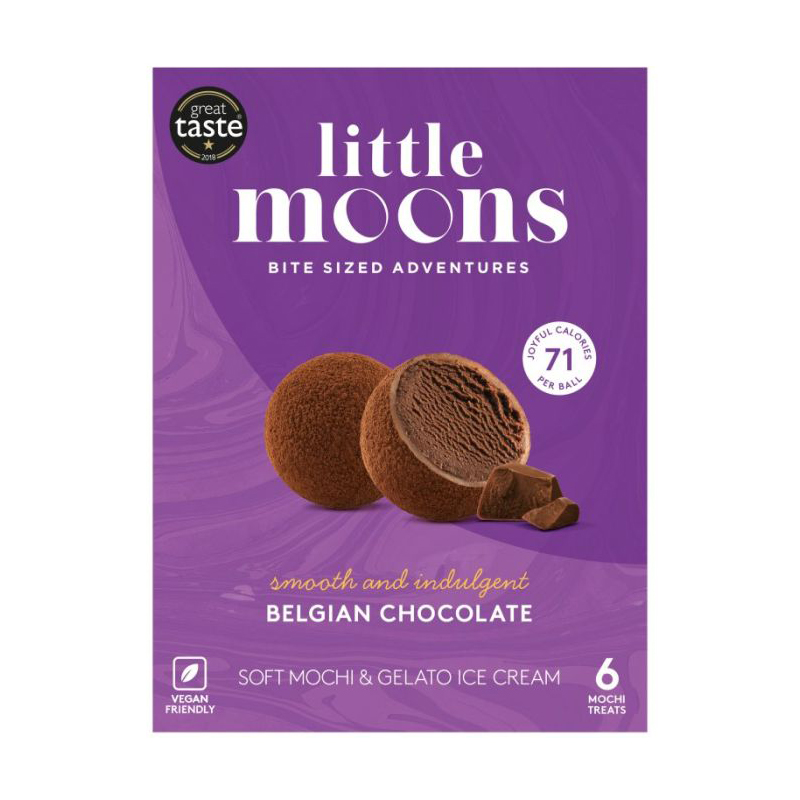 Little Moon Vegan Belgian Chocolate Mochi Ice Cream 6pk