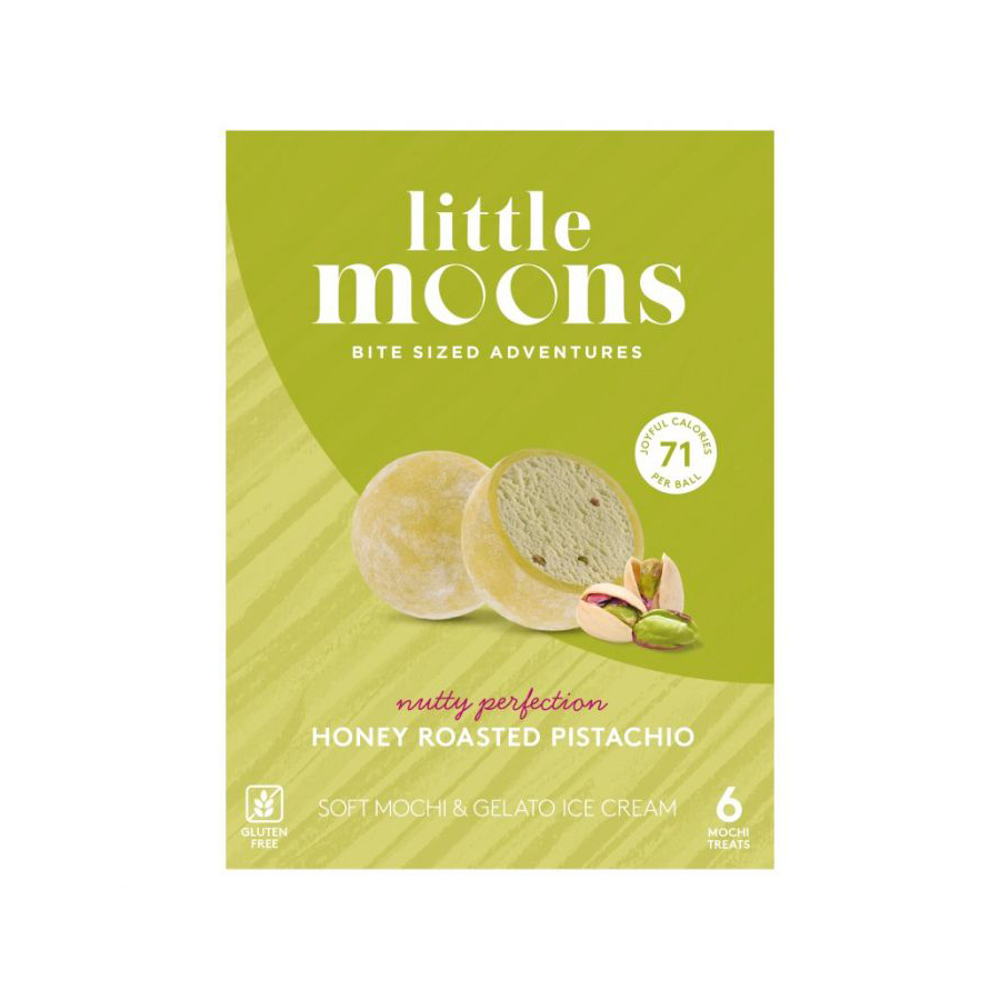 Little Moons Honey Roast Pistachio Ice Cream Mochi 6pk