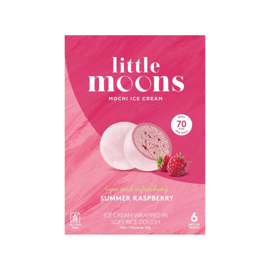 Little Moons Raspberry Ice Cream Mochi 6pk