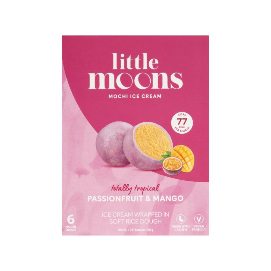 Little Moons Trop Passion & Mango Mochi Ice Cream 6pk