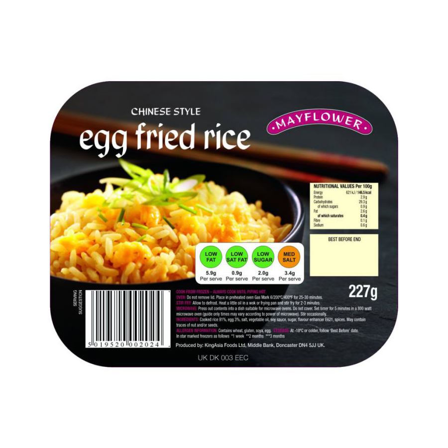 Mayflower Chinese Style Egg Fried Rice 227g