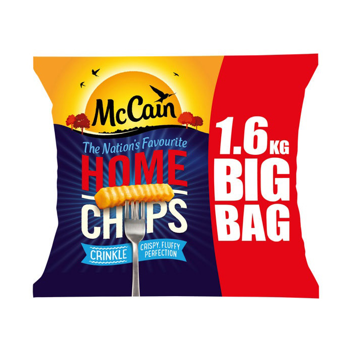 McCain Crinkle Cut Home Chips 1.6kg