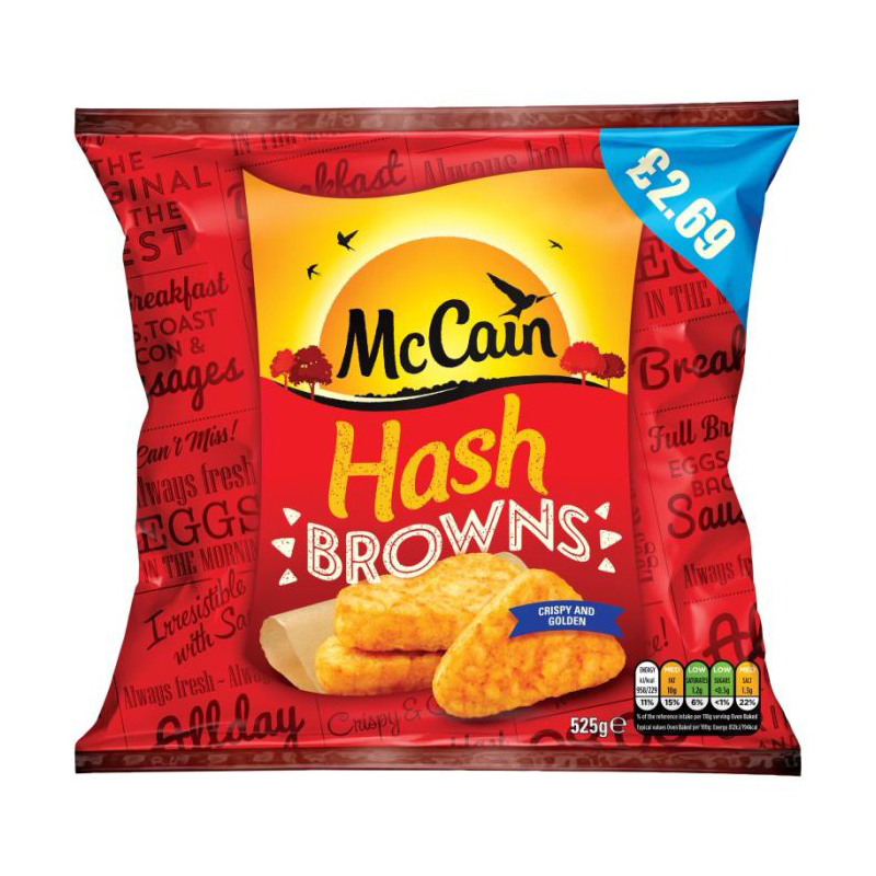 McCain Crispy & Golden Hash Browns 525g PM £2.69