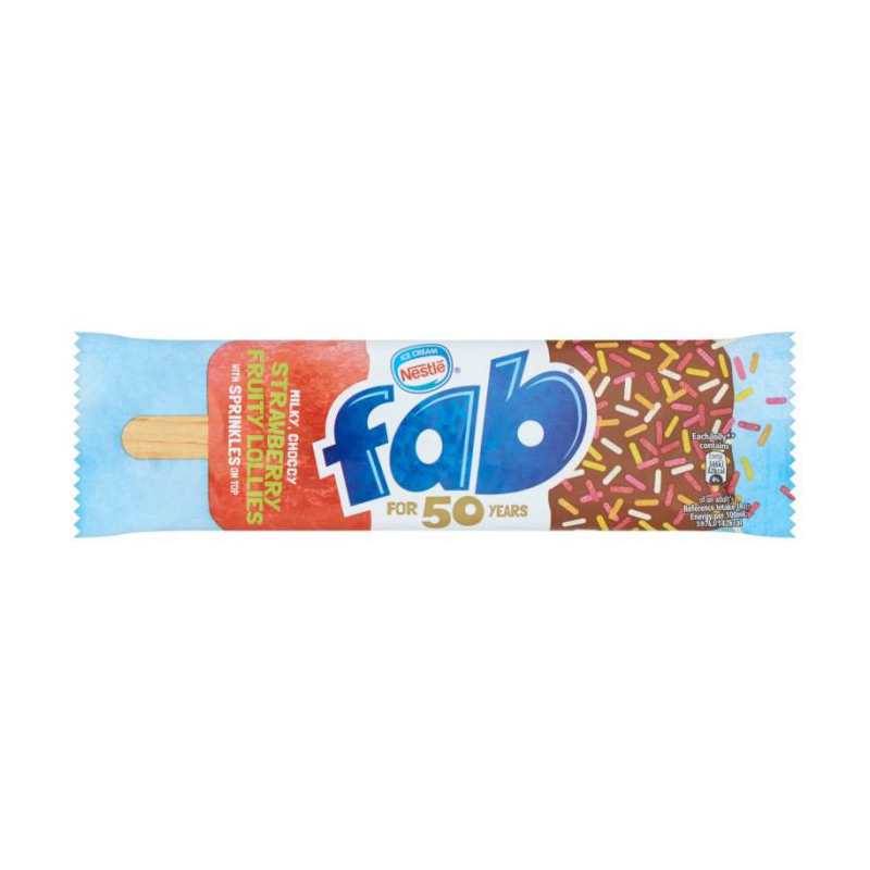 Nestle Fab Strawberry Lolly 58ml