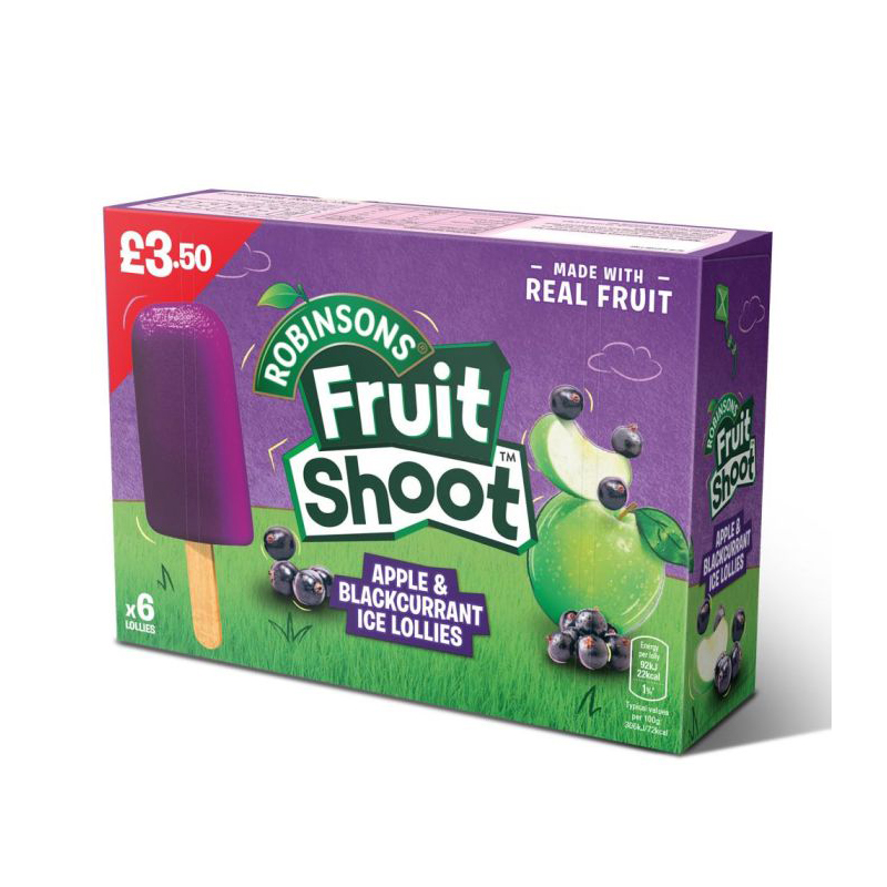 Robinsons Fruit Shoot Apple & Blackcurrant Lollies Minis 6pk PM £3.50