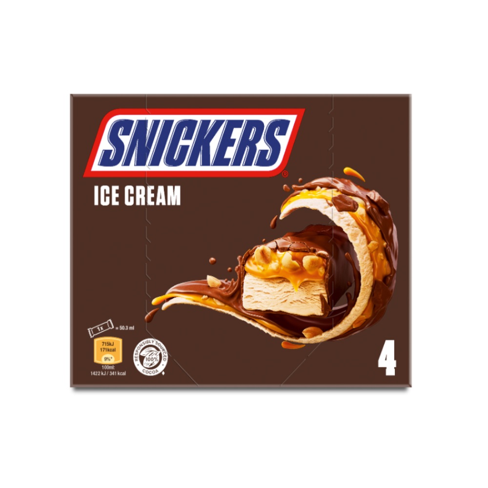 Snickers Ice Cream Bars 4pk