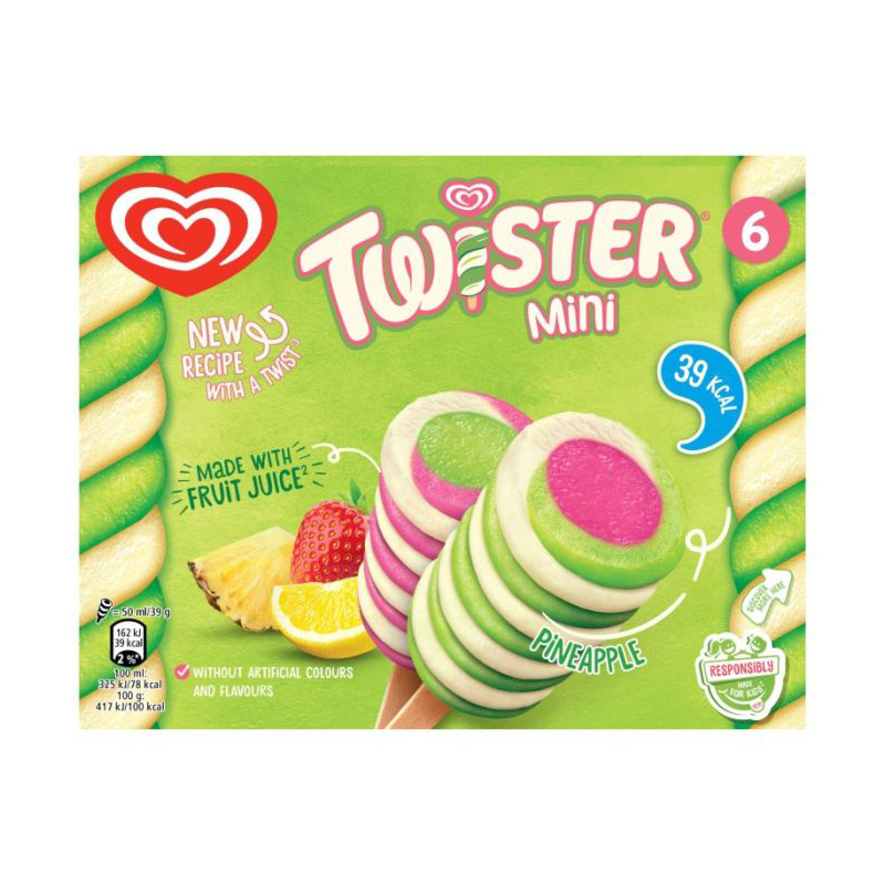 Twister Mini Pineapple 6pk