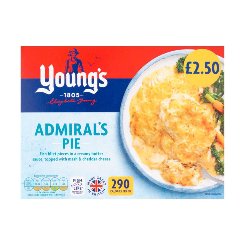 Youngs Admirals Pie 300g PM £2.50