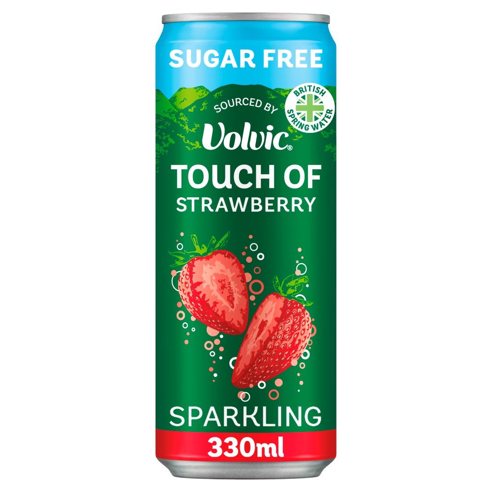 Volvic Touch of Strawberry Sparkling Water NAS 330ml