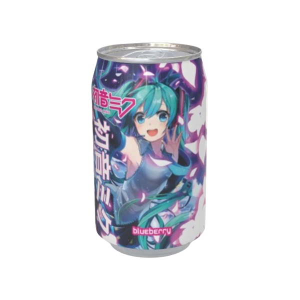 DUNIYA | Kawaji Hatsune Miku Blueberry Soda 330ml Thumbnail