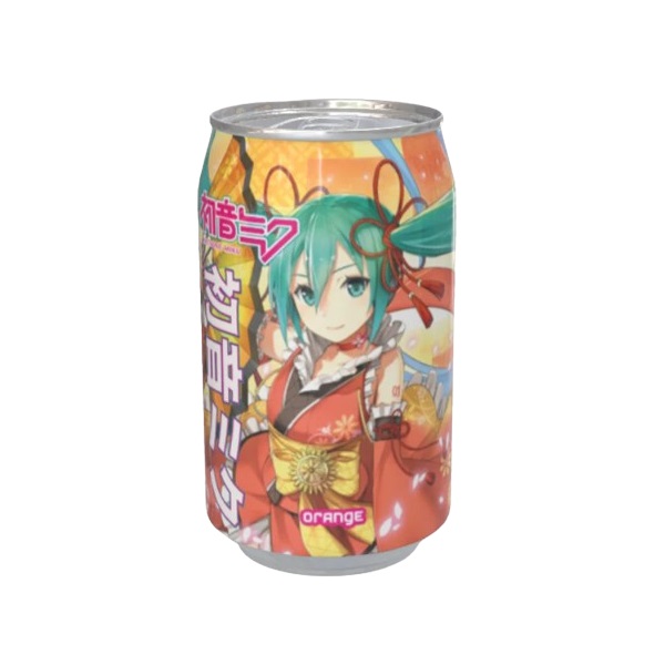 DUNIYA | Kawaji Hatsune Miku Orange Flavour Soda 330ml Thumbnail