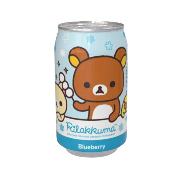 Kawaji Rilakkuma Blueberry Flavour Soda 330ml