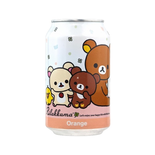 Kawaji Rilakkuma Orange Flavour Soda 330ml