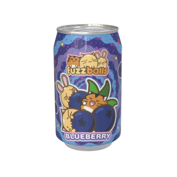 Kawaji Fuzzballs Blueberry Flavour Soda 330ml