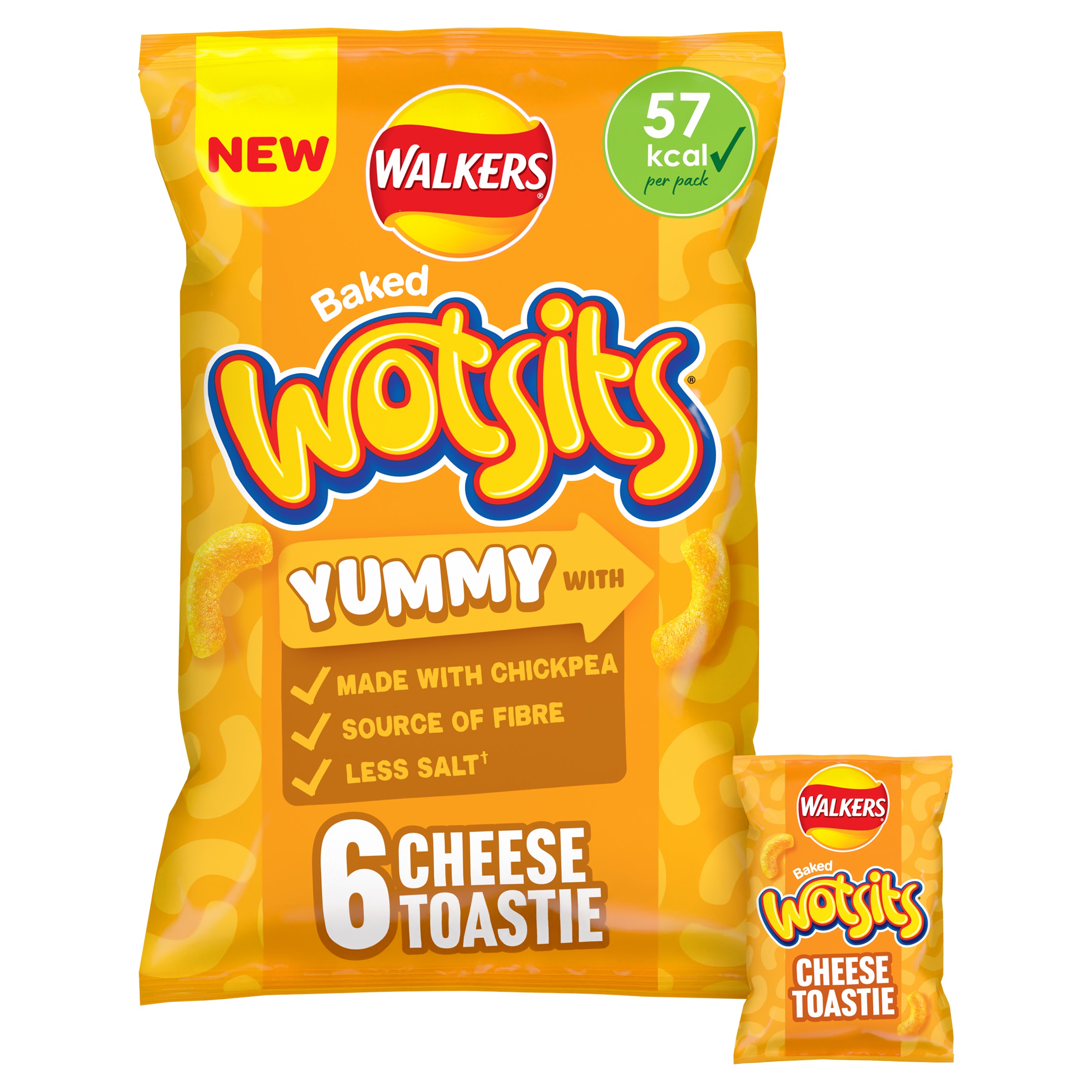 Walkers Wotsits Cheese Toastie 6pk (6 x 12g) 72g 