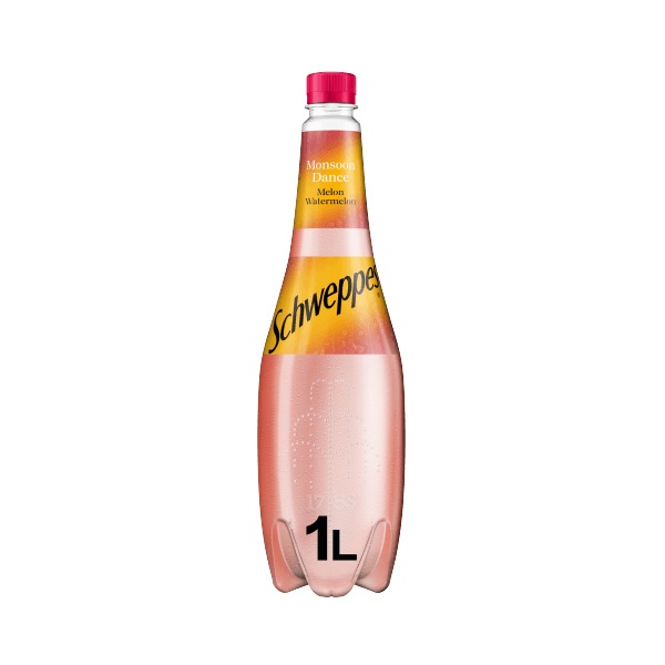 Schweppes Watermelon Melon Soda Water 1Ltr