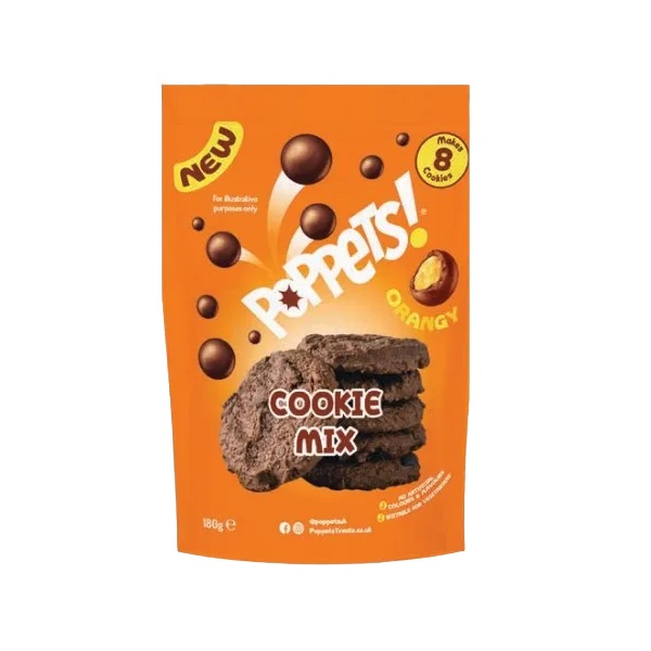 Poppets Cookie Mix Orange 180g