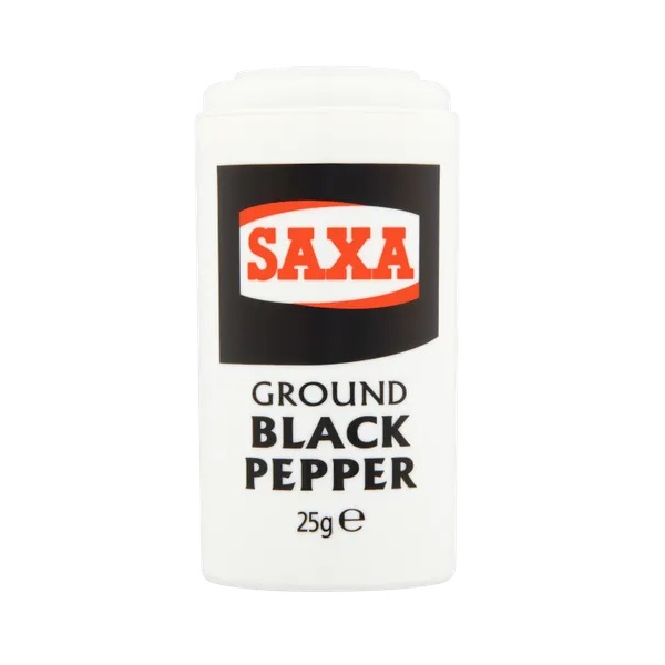 Saxa Ground Black Pepper 25g