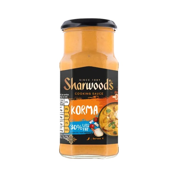 DUNIYA | Sharwoods Korma 30% Less Fat Curry Sauce 420g Thumbnail