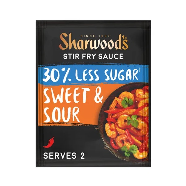 Sharwoods Sweet & Sour 30% Less Stir Fry 120g