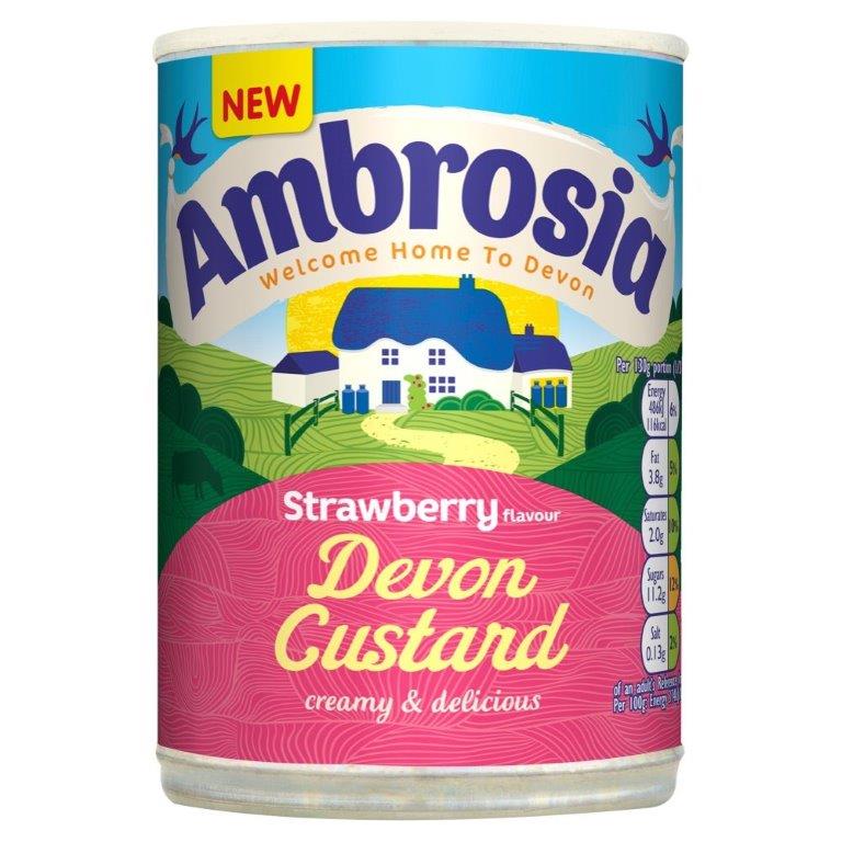 DUNIYA | Ambrosia Can Strawberry Custard Can 400g Thumbnail