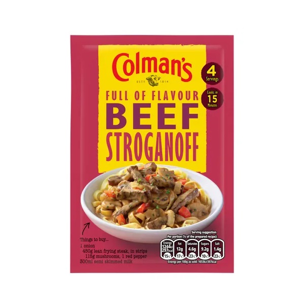 Colmans Beef Stroganoff Recipe Mix 39g