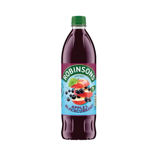 Robinsons NAS Apple & Blackcurrant Squash 1Ltr