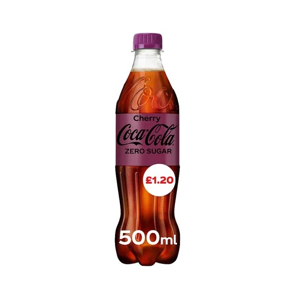 Coca Cola Zero Cherry PM £1.20 500ml