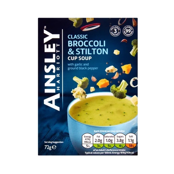 DUNIYA | Ainsley Harriott Cup Soup Broccoli & Stilton 72g Thumbnail