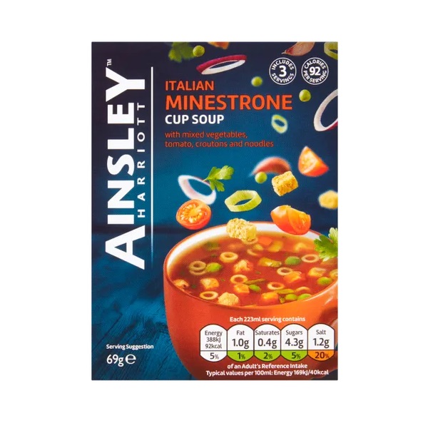 Ainsley Harriott Cup Soup Italian Minestrone 69g