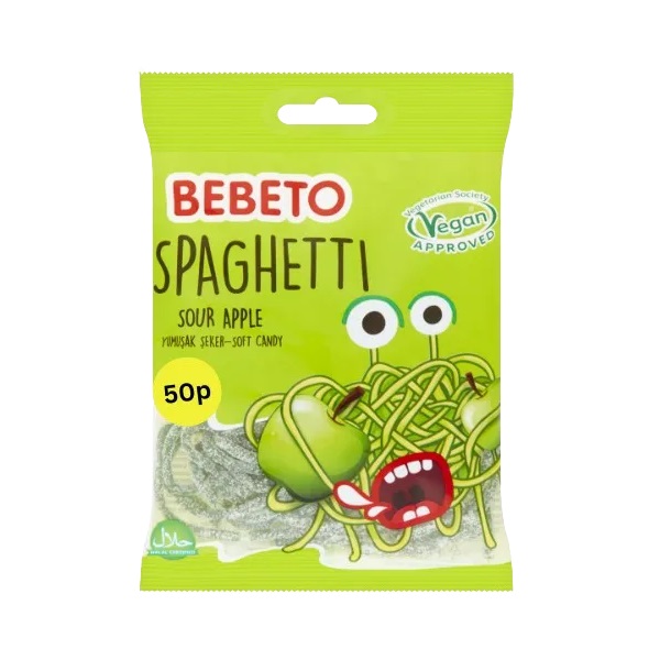 Bebeto Sour Apple Spaghetti 70g PM 50p