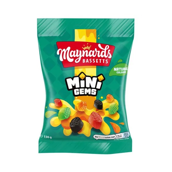 Maynards Bassetts Mini Gems 130g