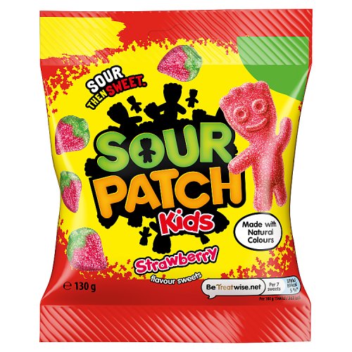 DUNIYA | Sour Patch Kids Sweet Bags Strawberry PM £1.50 130g Thumbnail