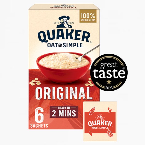 Quaker Oat So Simple Original Porridge Sachets 162g (HS)