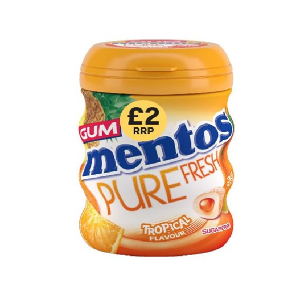 DUNIYA | Mentos Gum Pure Fresh Tropical 35s PM £2 70g Thumbnail