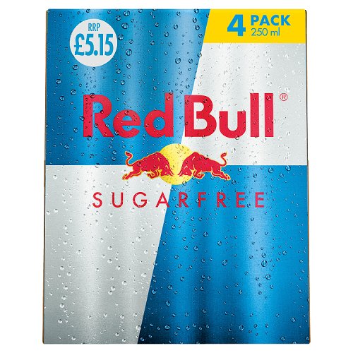 DUNIYA | Red Bull Sugar free 4pk PM £5.40 (4 x 250ml) Thumbnail