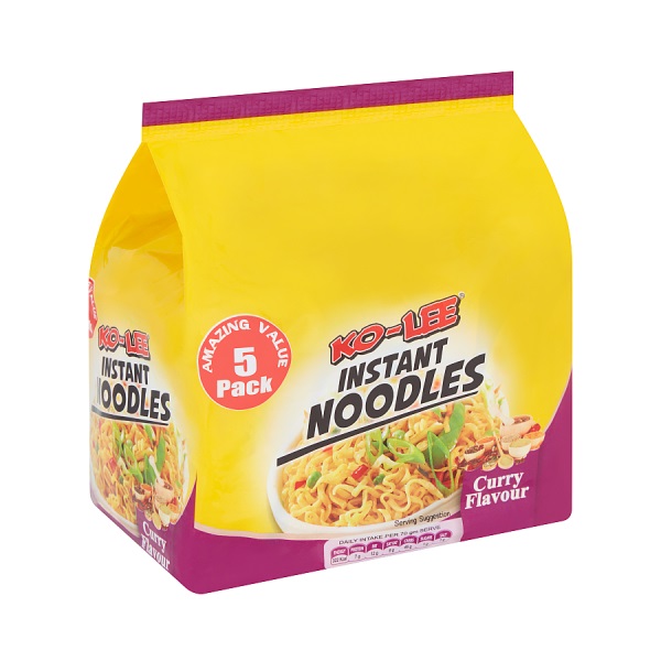 KO LEE Noodles Curry 5pk (5 x 70g) 350g