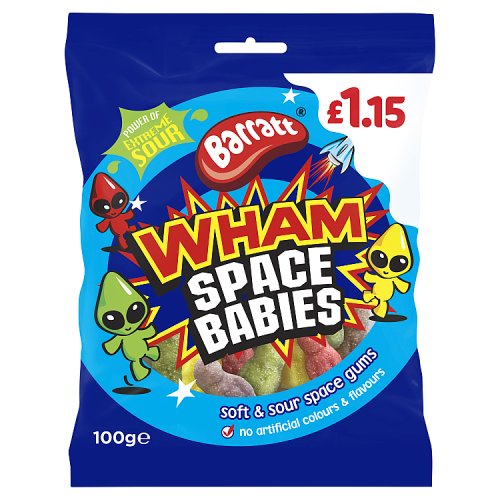 Barratt Wham Spacebabies PM £1.15 100g