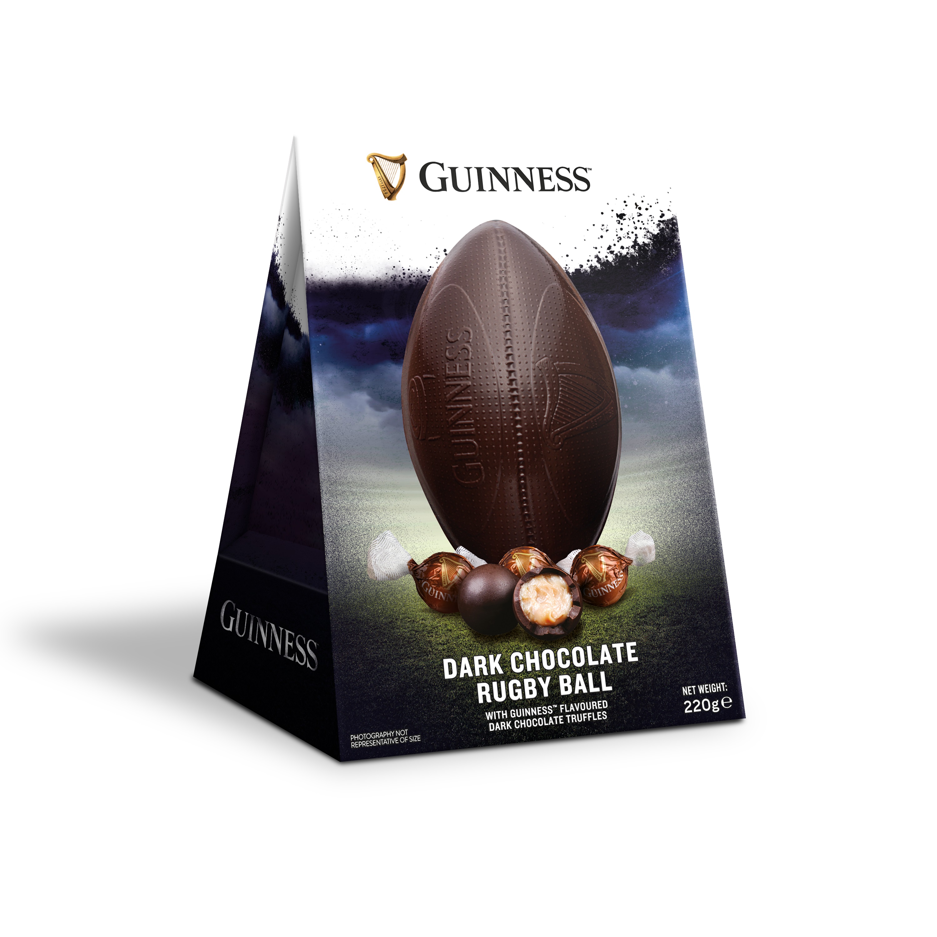 DUNIYA | Guinness Chocolate Rugby Ball Easter Egg 196g  Thumbnail