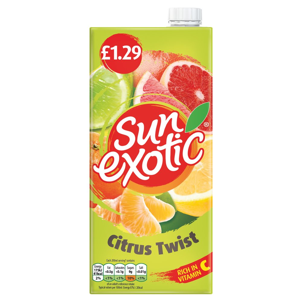 Sun Exotic Citrus Twist Still 1Ltr PM £1.39